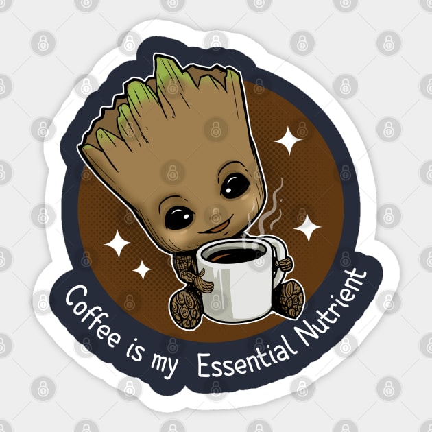 Groot Coffee Sticker by peekxel